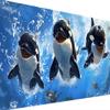 5D Dolphin Diamond Painting Kit, 60 x 120 cm view 3
