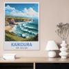 1000-Piece Kaikoura Vintage Travel Poster Puzzle, New Zealand, 50 × 70 cm view 2