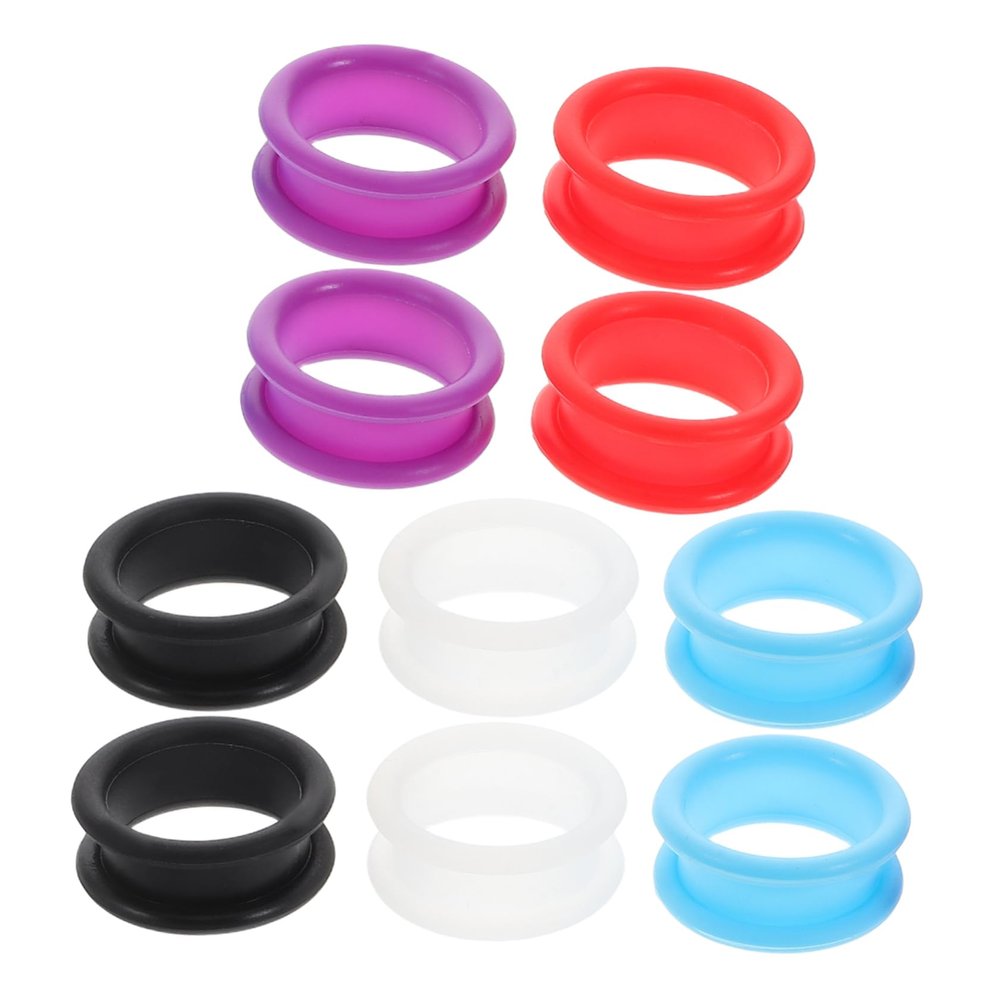 Mikinona Pet Grooming Scissors Silicone Finger Guards, Comfortable Colorful Handles