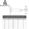 RYSUPPLY Stainless Steel Pan Head Screws | 5 x 60/60 | ISO 7380 Torx Pan Head Screws | 10 pcs. | Available in Various Sizes and Quantities view 4