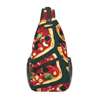 Pizza Pattern Shoulder Bag for Men and Women