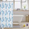 Loussiesd Girls' Blue Bowknot Disco Ball Shower Curtain, 180 x 200 cm view 3