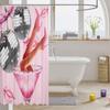 Pink Western Cowgirls Shower Curtain, 180 x 200 cm, Disco Ball Print view 3
