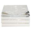 White PVC Wood Tarp 1.9 x 4.7 m, Waterproof and UV-Stabilized view 1