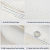 White PVC Wood Tarp 1.9 x 4.7 m, Waterproof and UV-Stabilized view 3