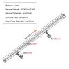 Acrylic Stair Railing, Transparent, 560 cm, Gold-Tone Brackets, 200 kg Capacity view 3