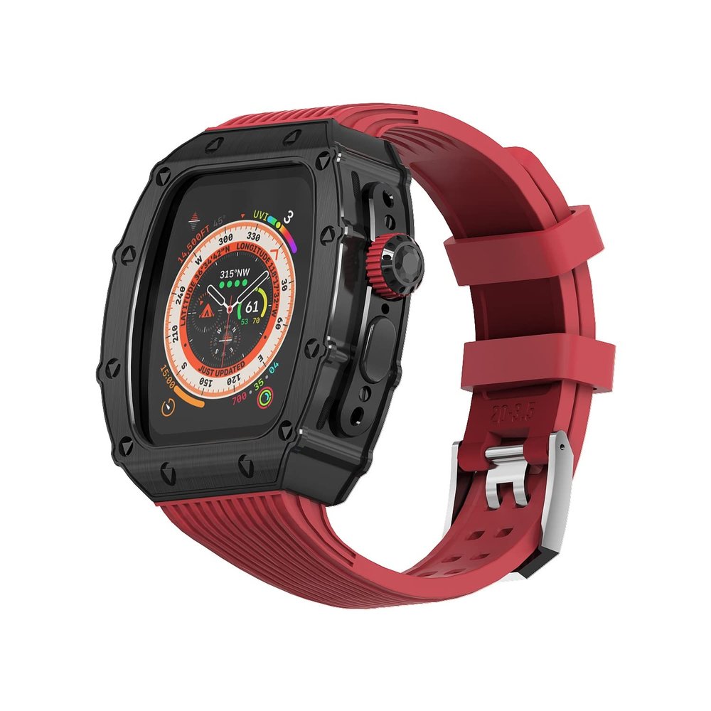ANZOAT 49 mm Metal Case and Silicone Band Mod Kit for Apple Watch Ultra