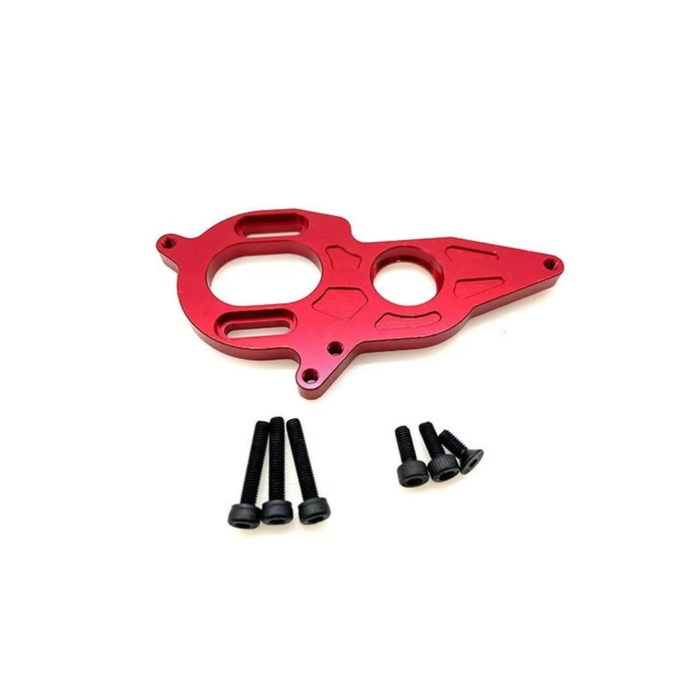MGHGFYTAS Adjustable Metal Motor Mount for Arrma Granite, Mega, Typhon, Big Rock and Senton 1/10 4S RC Models, Red