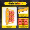 Heavy-Duty Machinery Mover with Steel Rollers and 360° Swivel Top view 4