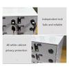 Acrylic Wall-Mounted Phone Locker with Lock, White, Size 80 view 3