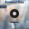QUARKZMAN 120-Piece M3 Nylon Flat Washers, 3 mm ID, 6 mm OD, Black view 2