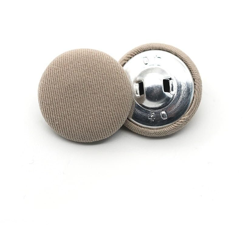 XHYXWN 10/100 Pcs 11.5/30 mm Fabric-Covered Buttons, Colorful Fabric Suit Buttons with Metal Shank