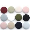 XHYXWN 10/100 Pcs 11.5/30 mm Fabric-Covered Buttons, Colorful Fabric Suit Buttons with Metal Shank view 2