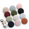 XHYXWN 10/100 Pcs 11.5/30 mm Fabric-Covered Buttons, Colorful Fabric Suit Buttons with Metal Shank view 3