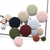 XHYXWN 10/100 Pcs 11.5/30 mm Fabric-Covered Buttons, Colorful Fabric Suit Buttons with Metal Shank view 4
