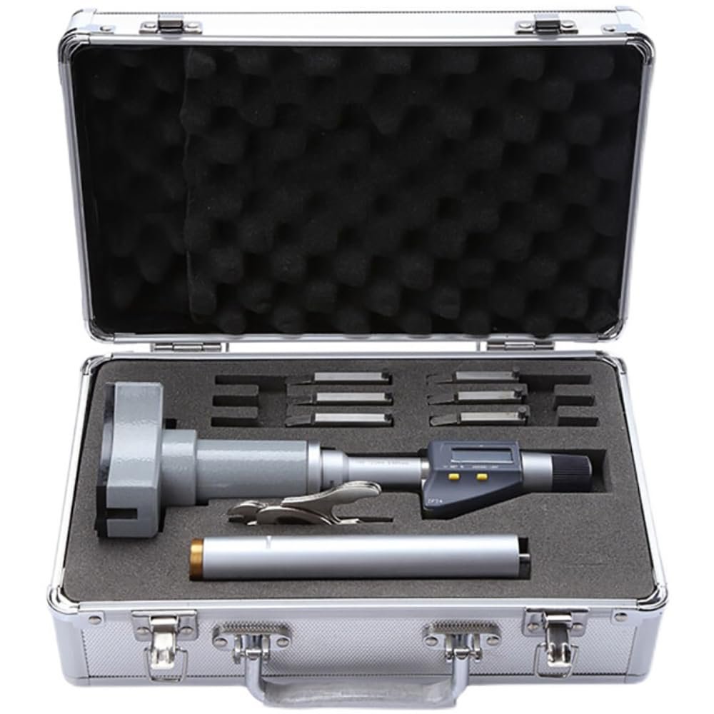 LeTkingok Digital 3-Point Inside Micrometer, 3-Jaw Bore Gauge, 30–40 mm