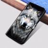 SEHEYA Wallet Case for Samsung Galaxy A36 5G, Green/Blue Wolf Eyes Pattern view 2