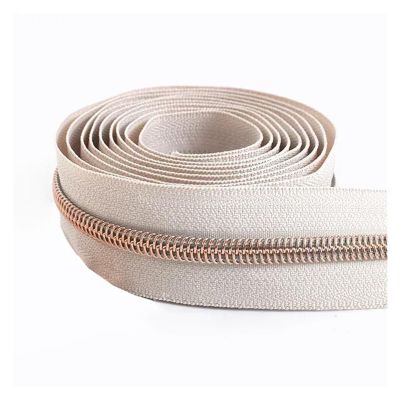 AQXYWQLL 1/2/3/5/10 m #5 Nylon Coil Zipper by the Meter for Bags, Jackets and DIY Sewing