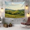 Homxi Psychedelic Grassland Landscape Tapestry, 300 x 256 cm, Green view 3