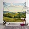 Homxi Psychedelic Grassland Landscape Tapestry, 300 x 256 cm, Green view 4