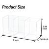 ZEXALOR Transparent 3-Compartment Drawer Organizer view 2