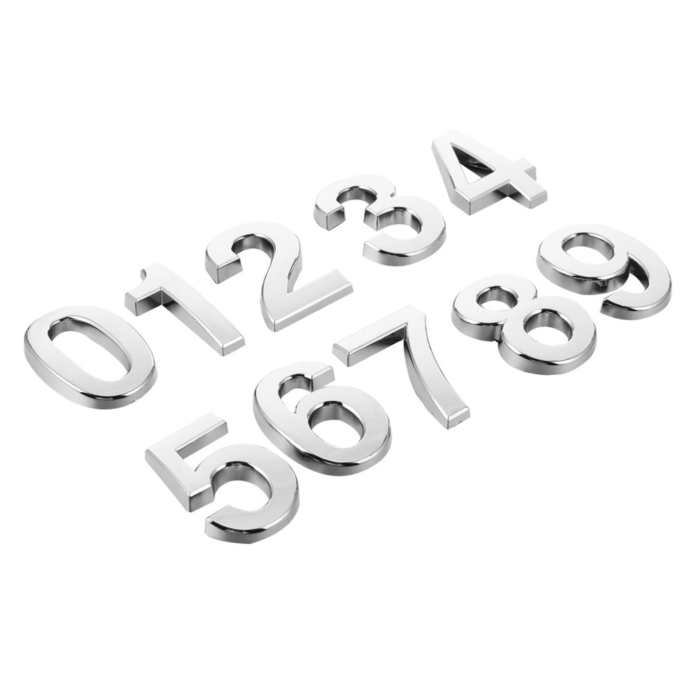 HOMOCONO 10-Piece Self-Adhesive House Numbers 0-9 for Doors and Mailboxes