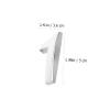 HOMOCONO 10-Piece Self-Adhesive House Numbers 0-9 for Doors and Mailboxes view 2