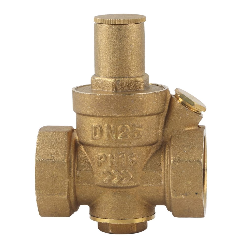 Brass Pressure Reducing Valve, DN25 1-Inch Thread, Adjustable