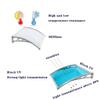 Wall-Mounted Aluminum Door Awning, 80 x 115 cm view 3