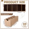 Watersay 60-Pack Cardboard Parts Bins, 30.5 x 10.2 x 10.2 cm, with Dividers view 2