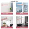 ZLQRTUD Wall-Mounted Clothes Drying Rack, Retractable and Folding, 270° Rotating, Pink view 2