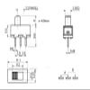 SS12F17G4 Slide Switch, 2 Positions, 3-Pin, SPDT 1P2T, Through-Hole PCB Panel Mount, Mini Vertical Knob, 4.0 mm Height, 1,000 Pieces view 2