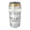 100x Achromatic Objective for Biological Microscopes, 160 mm Lens Length, 195 mm Conjugate Distance view 1
