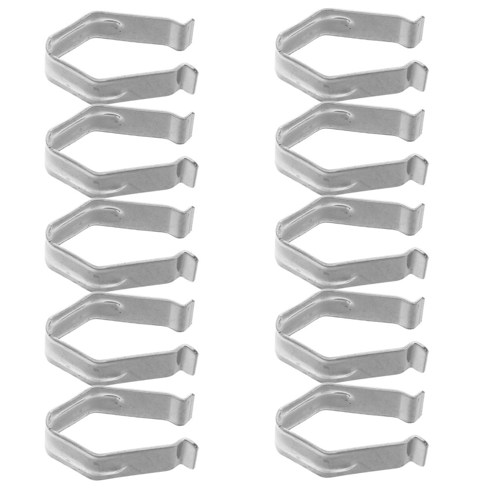 PRETYZOOM 20-Piece Iron Spring Clips for Clothes Hangers, Silver