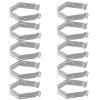 PRETYZOOM 20-Piece Iron Spring Clips for Clothes Hangers, Silver view 1