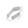 PRETYZOOM 20-Piece Iron Spring Clips for Clothes Hangers, Silver view 2