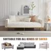 Sofa Cover for L/U-Shaped Couches, Non-Slip, White, 4 Pillowcases 30 x 50 cm view 3