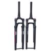 ERSINIAN 700c Suspension Fork for Road and Gravel Bikes, 12 x 100 mm Thru-Axle, Air Spring, 40 mm Travel, Tapered Steerer, Disc Brake, Manual Lockout, Red view 1