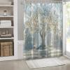 ZXBNNN Polyester Shower Curtain Set with Artistic Tree Design, 180 x 200 cm view 2