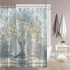 ZXBNNN Polyester Shower Curtain Set with Artistic Tree Design, 180 x 200 cm view 4