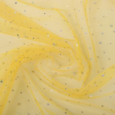 Blausky Gold Glitter Tulle Fabric, 2 Yards x 150 cm