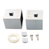 Eawfgtuw Thermostatic Handle Pair for Bathtub and Shower Faucets, Chrome Square Knobs view 1