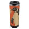 Vacuum-Insulated Stainless Steel Travel Mug with Floral and Penguin Design view 1