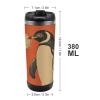 Vacuum-Insulated Stainless Steel Travel Mug with Floral and Penguin Design view 2