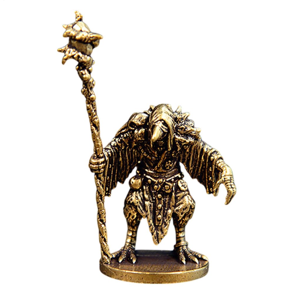 Copper Witch-Bird Statue for Home Decor