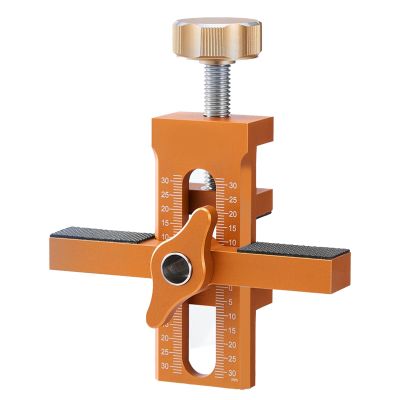 Cabinet Door Positioning Tool, Adjustable Mounting Jig, 7–40 mm