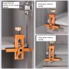 Cabinet Door Positioning Tool, Adjustable Mounting Jig, 7–40 mm view 4