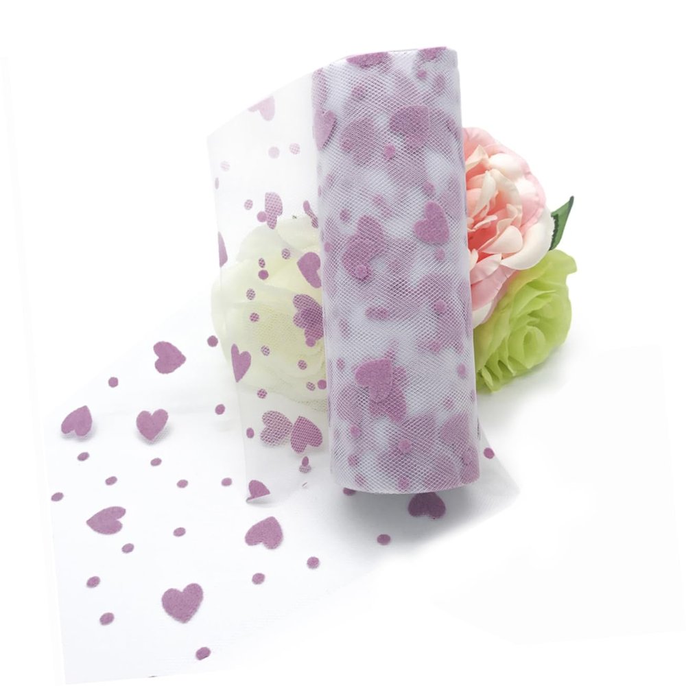 DIYEAH Tulle Roll, 15 cm x 10 Yards, Lavender, for Party Decor and Crafts