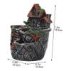 Sosoport House-Shaped Resin Succulent Planter, Decorative Flower Pot with Fine Details, 50 cm view 2