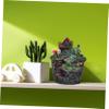 Sosoport House-Shaped Resin Succulent Planter, Decorative Flower Pot with Fine Details, 50 cm view 4